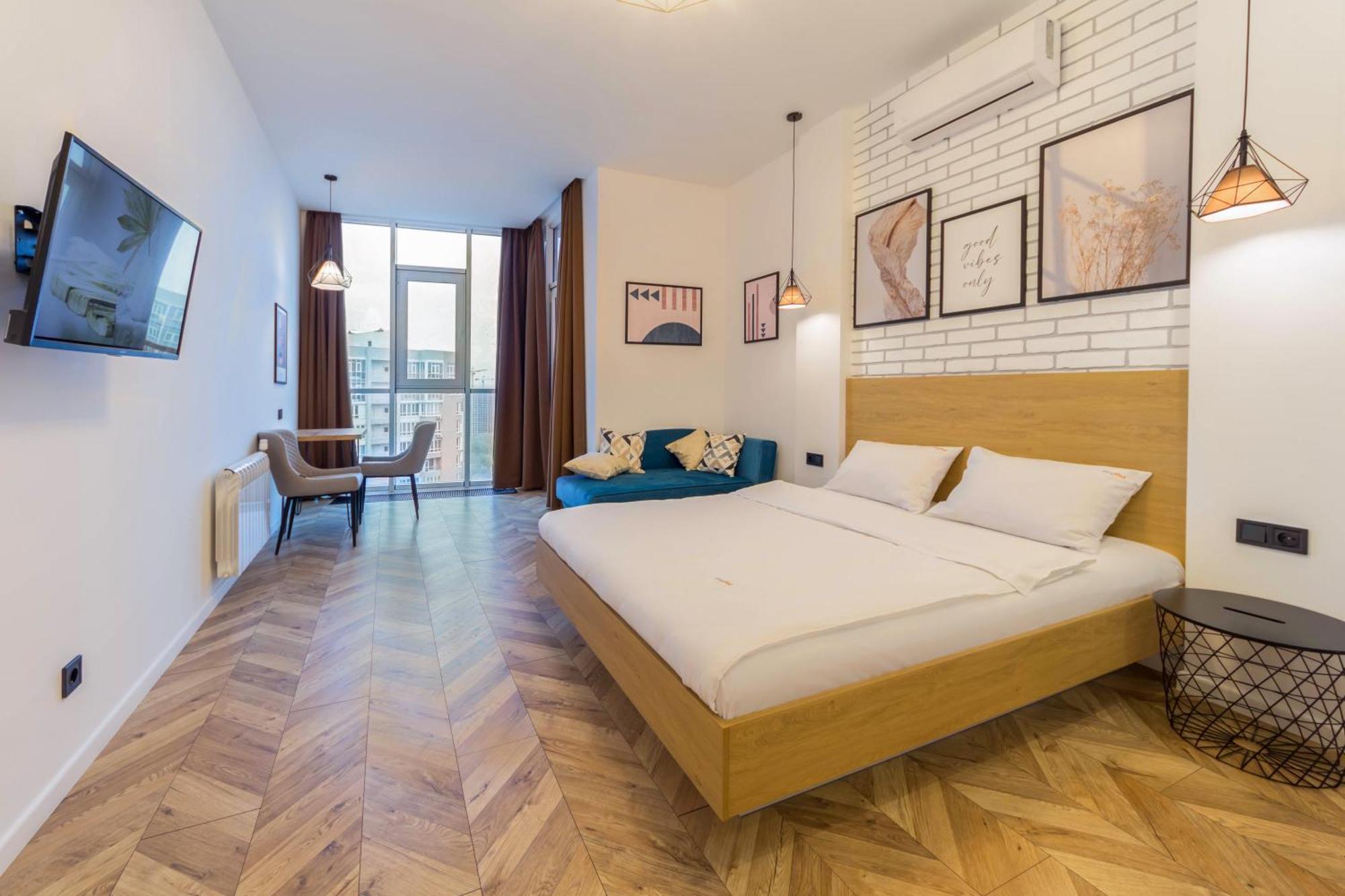 Design Apartments With Panoramic View Kiev Exterior foto